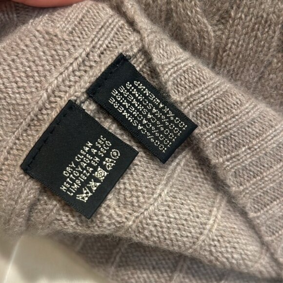 Ralph Lauren Black Label Cashmere Cable Knit Sweater Slim Fit Medium EUC - Picture 6 of 6